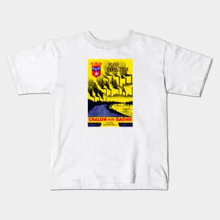 1920 Chalon-sur-Saone France Exposition Kids T-Shirt